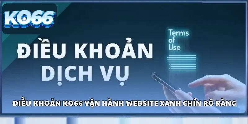 Điều khoản Ko66 vận hành website xanh chín rõ ràng